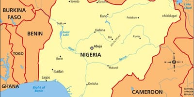 Зураг нигери харагдаж байгаа голын нигер, benue